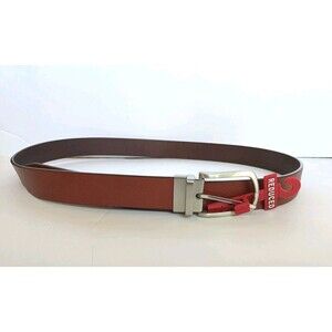 Genuine Leather Belt Men's 44 Brown Reversible